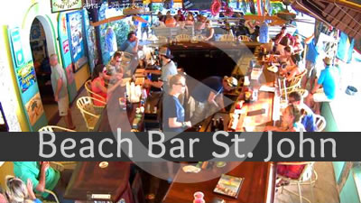 Beach Bar St. John Live Web Cam